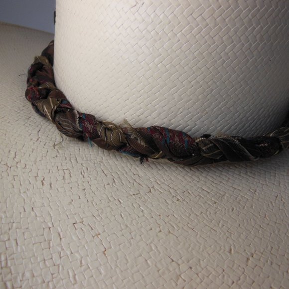 Western Hatband braided hatband handcrafted by me Bold Unique one of a kind USA - Picture 3 of 4